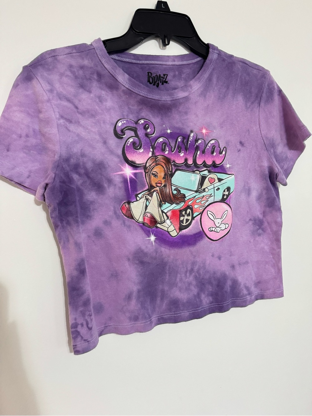 Vintage y2k Bratz Sasha Graphic Crop Tee